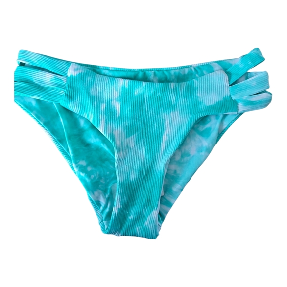 BECCA Turquoise Bikini Bottom, Xsmall - Picture 1 of 3